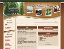 Tablet Screenshot of clabbercreek1.com